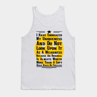 Totally Unique And Priceless Tank Top